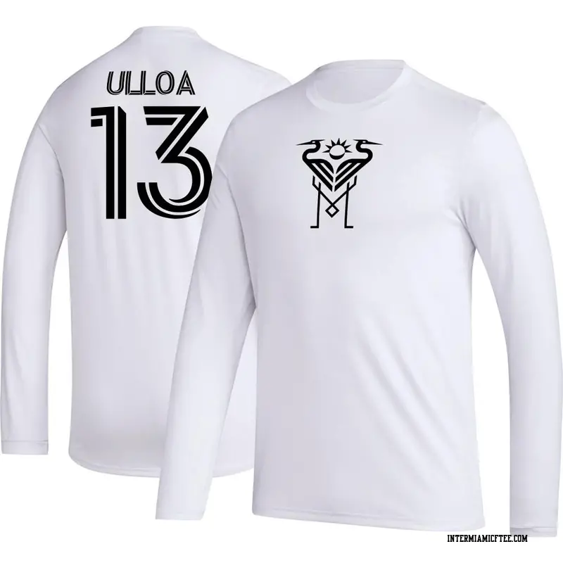 Men's Inter Miami CF ＃13 Victor Ulloa White AEROREADY Name